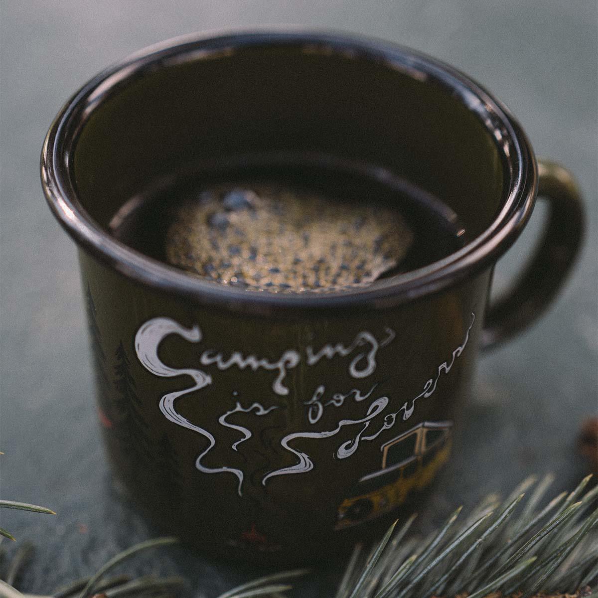 Camping Is For Lovers Enamel Mug 12oz-Goodwynn'sGoodwynn's