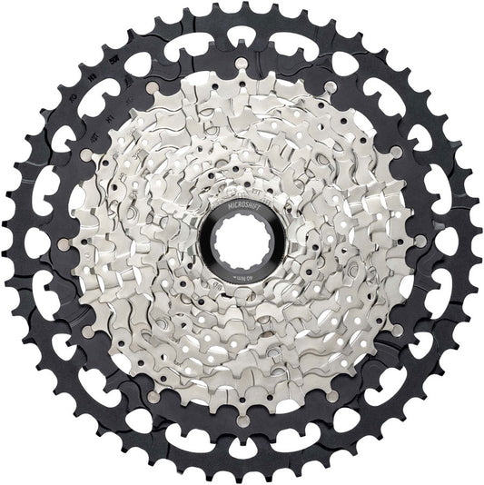microSHIFT Advent MX G-Series Cassette - 11-Speed 11-50t Aluminum Spider Silver/BLK For HG Driver-Goodwynn's