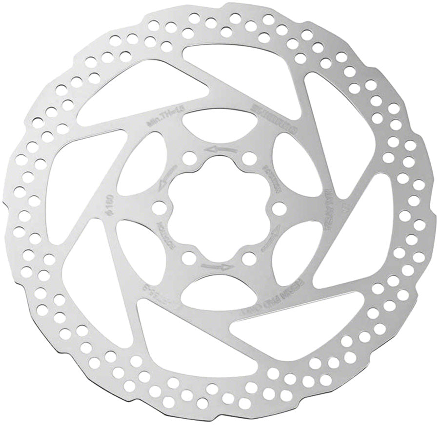 Shimano Deore SM-RT56-SP Disc Brake Rotor - 160mm 6-Bolt For Resin Pads Only Silver-Goodwynn'sGoodwynn's