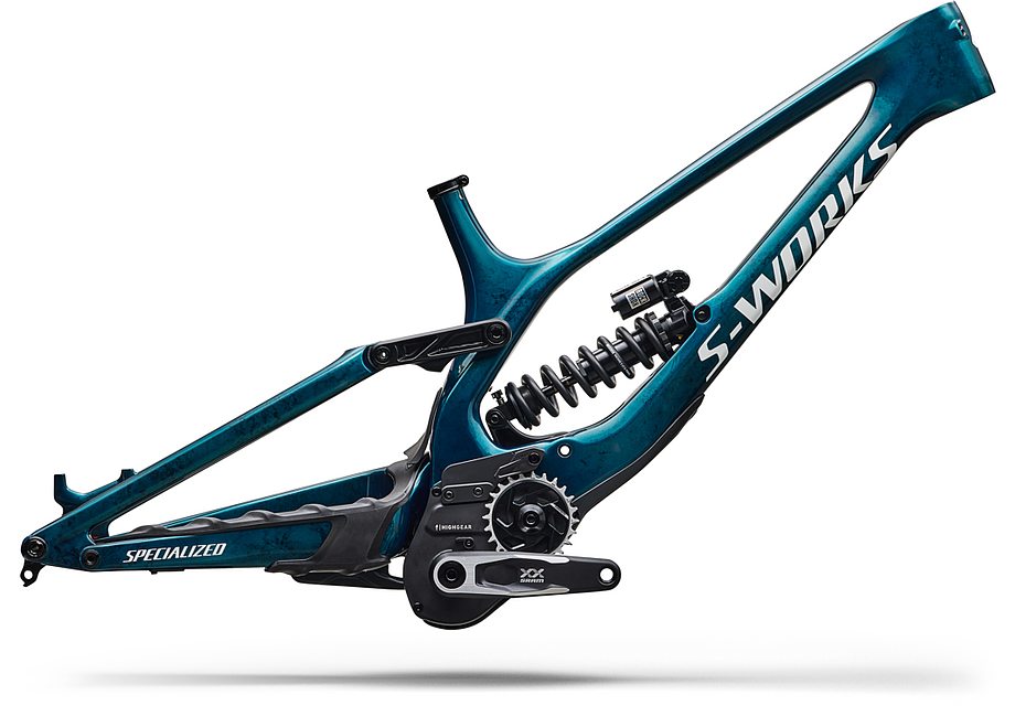 Specialized Demo 11 S-Works Frm Frame Gloss Teal Tint Carbon / Smoke / White S3-Goodwynn'sGoodwynn's