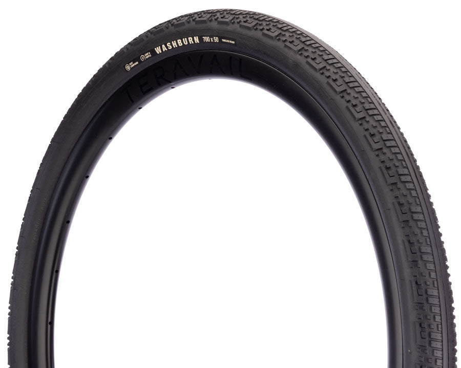 Teravail Washburn Tire - 700 x 50 Tubeless Folding BLK Light Supple Fast Compound-Goodwynn'sGoodwynn's