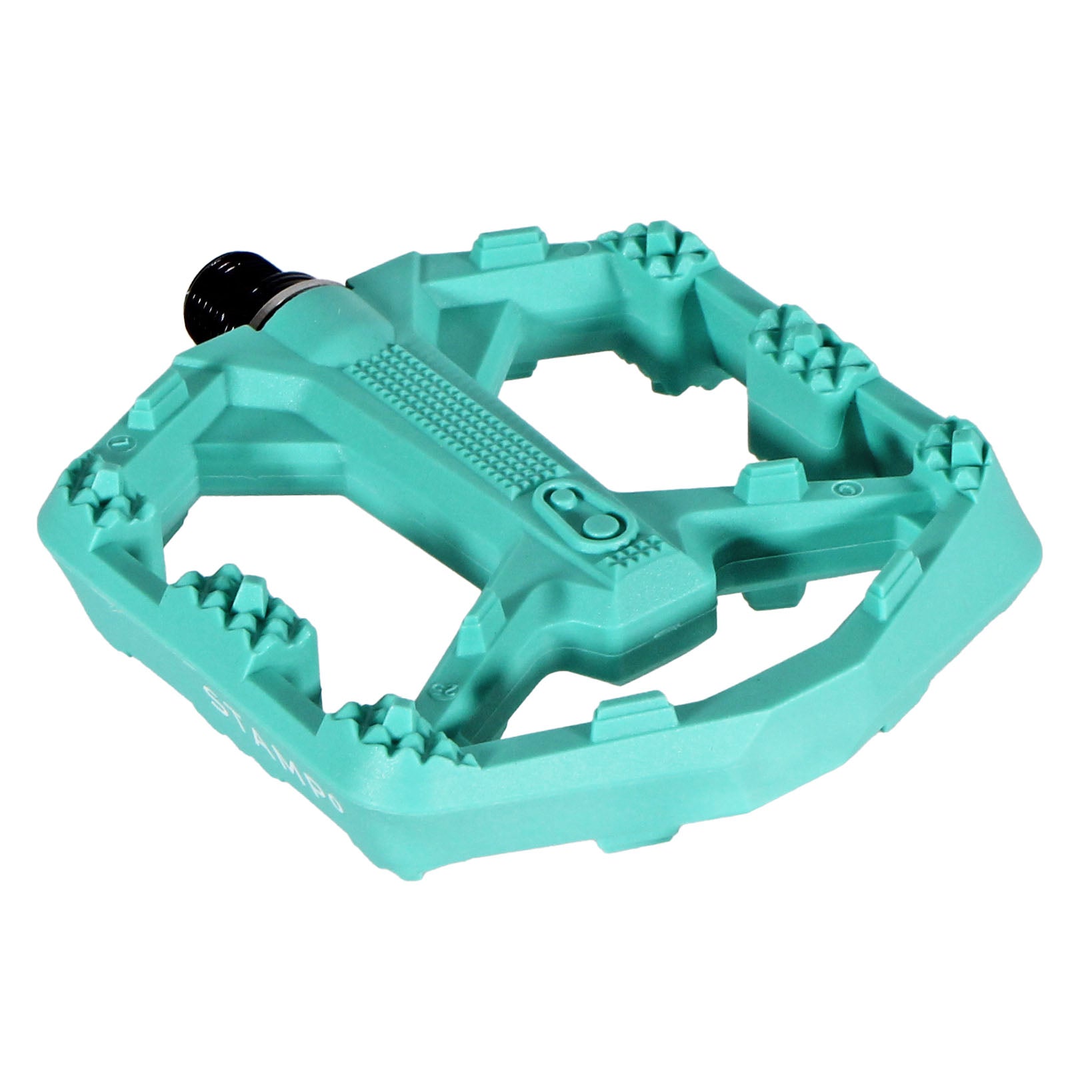 Crankbrothers Stamp 0 Small Platform Pedals Turquoise-Goodwynn'sGoodwynn's