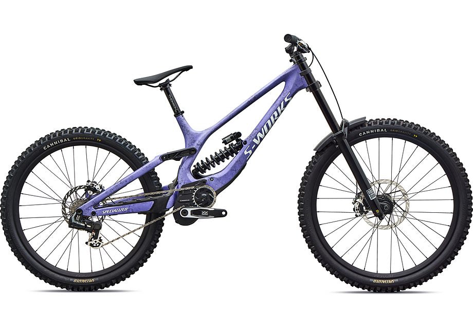 2027 Specialized Demo 11 S-Works Bike Satin / Powder Indigo Tint / Black Tint Carbon / White S3-Goodwynn'sGoodwynn's