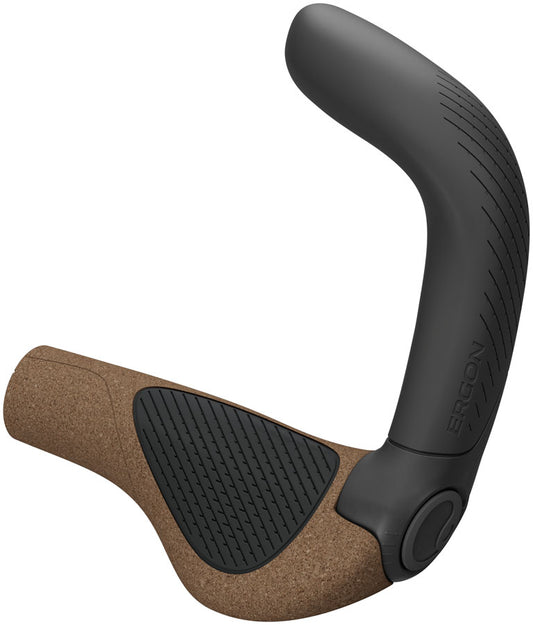 Ergon GP5 Evo BioKork Grips - Lock-On Large Black/Tan-Goodwynn's