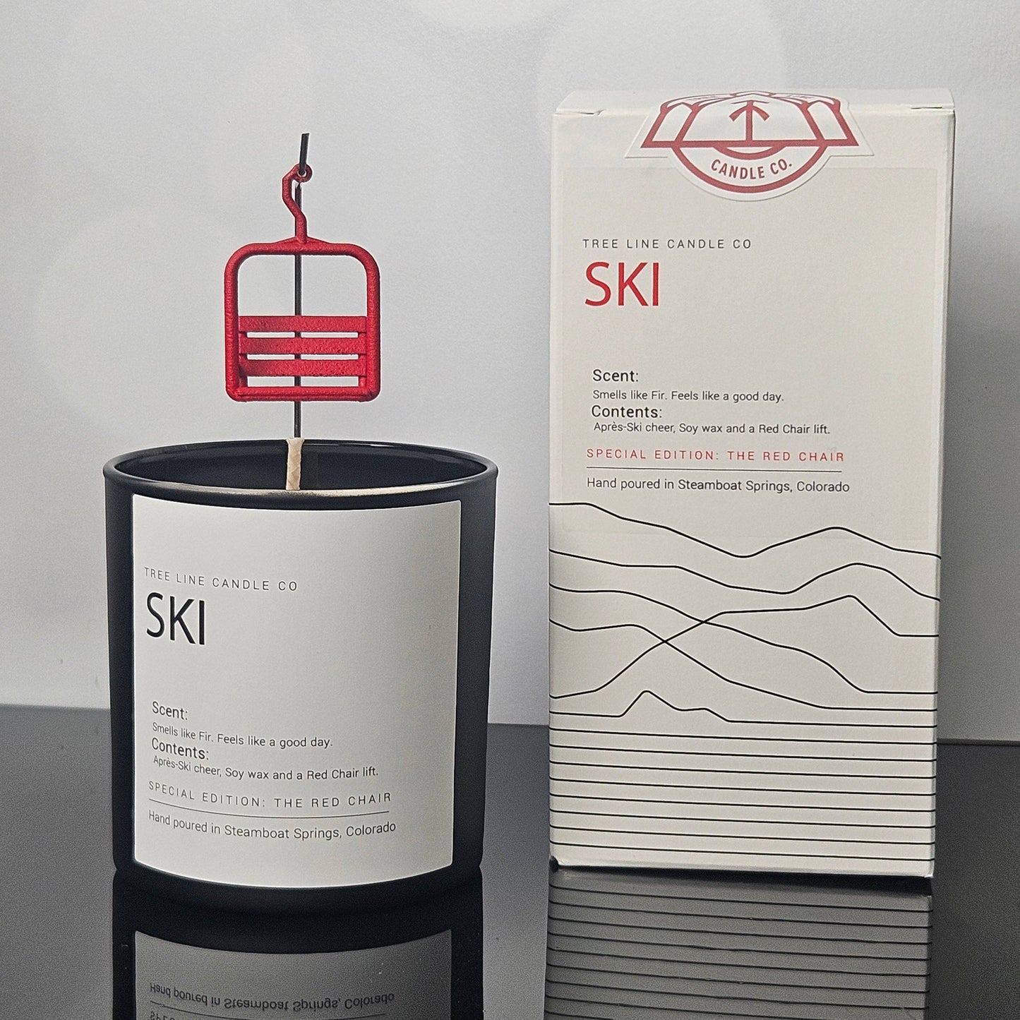 Tree Line Candle Co - Ski Candle Special Edition | Après-Ski Gift | Snow Sports