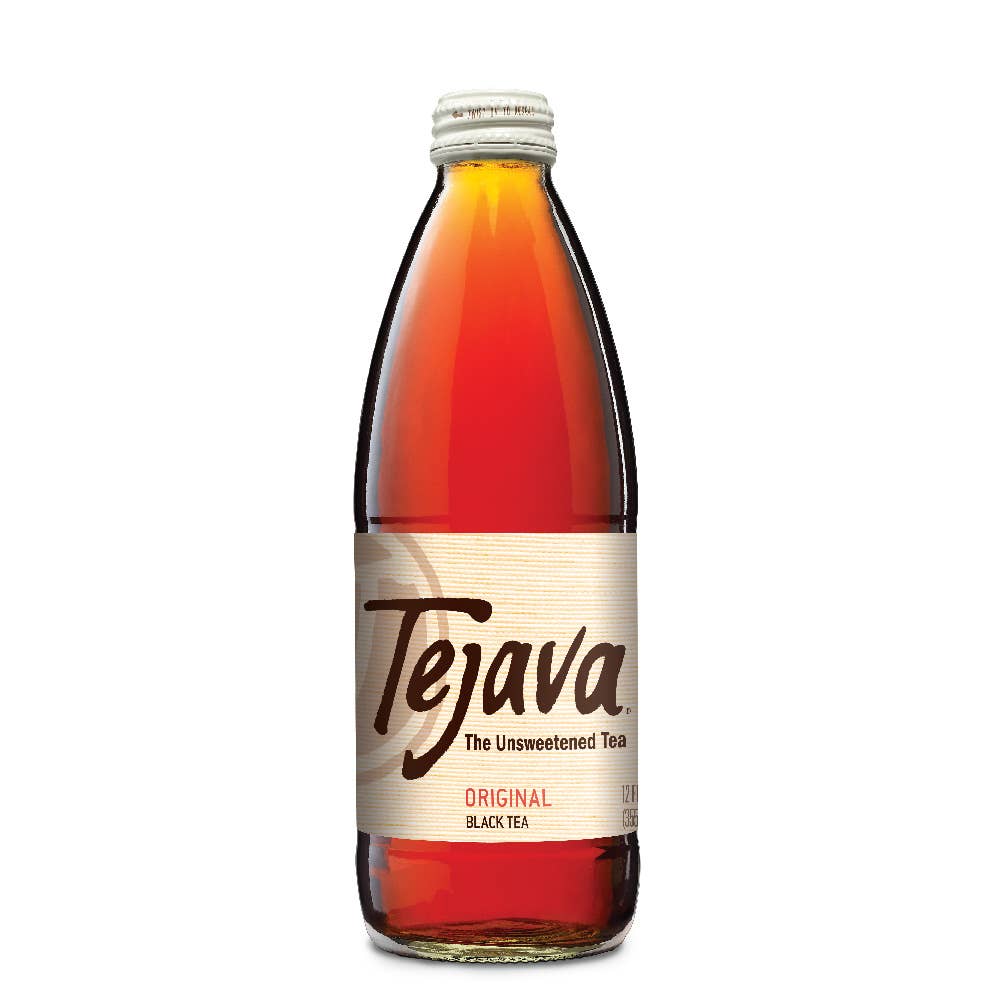 Crystal Geyser Water Company - Tejava Original Black Tea - 12oz 24 pack Glass Bottles