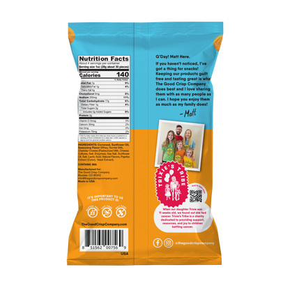 The Good Crisp Company - Cheddar Cheese Balls - 4oz Bags (Case of 8)