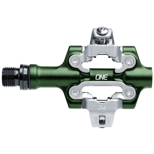 OneUp Components XC Clip Pedals CrMo Dark Green-Goodwynn's