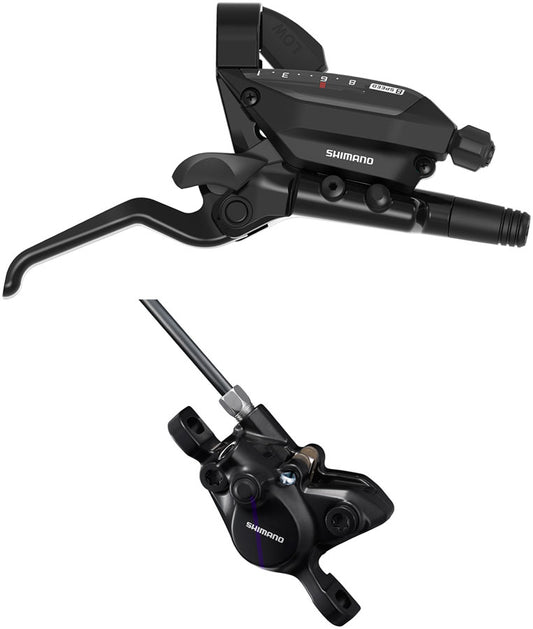 Shimano ST-EF515-8R EZ Fire Plus Shift/Brake Lever BR-MT200 Disc Brake Caliper - Right/Rear 8-Speed Post Mount 2-Piston  BLK-Goodwynn's