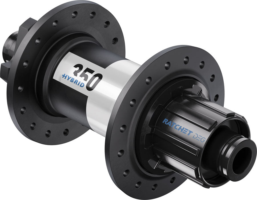 DT Swiss 350 DEG Hybrid Rear Hub - 12 x 148mm 6-Bolt HG Slim BLK/White 32H DEG 60 DF-Goodwynn'sGoodwynn's