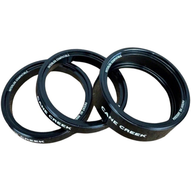 Cane Creek Interlok Chroma Studio Headset Spacer Kit - 1 10mm 2 5mm BLK-Goodwynn'sGoodwynn's