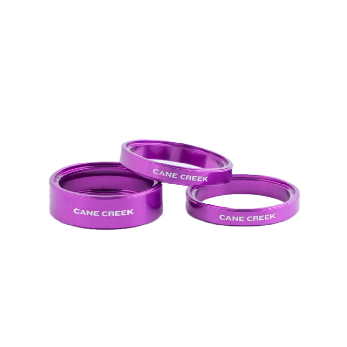 Cane Creek Interlok Spacer Kit 1-1/8" Purple Set-Goodwynn'sGoodwynn's
