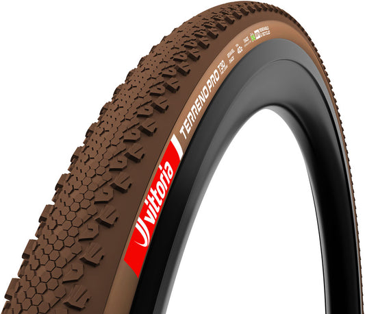 Vittoria Terreno Pro T30 Fine Loose Tire - 700 x 45 Tubeless Folding BLK/Brown Eco Gravel Race-Goodwynn's