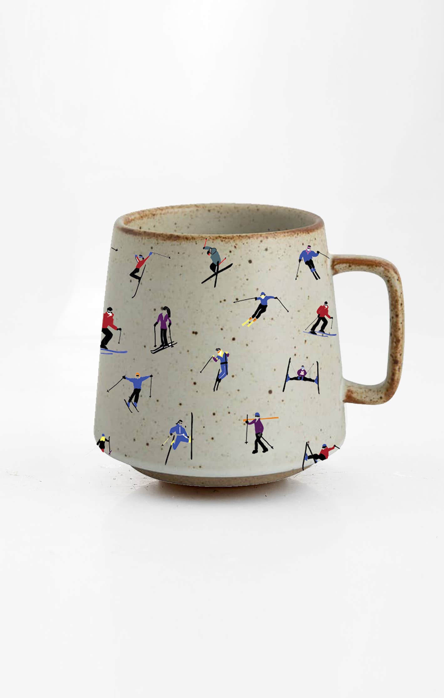Artsy Em - Ski Adventure Stoneware Mug: Embrace the Slopes-Goodwynn&#39;sGoodwynn&#39;s