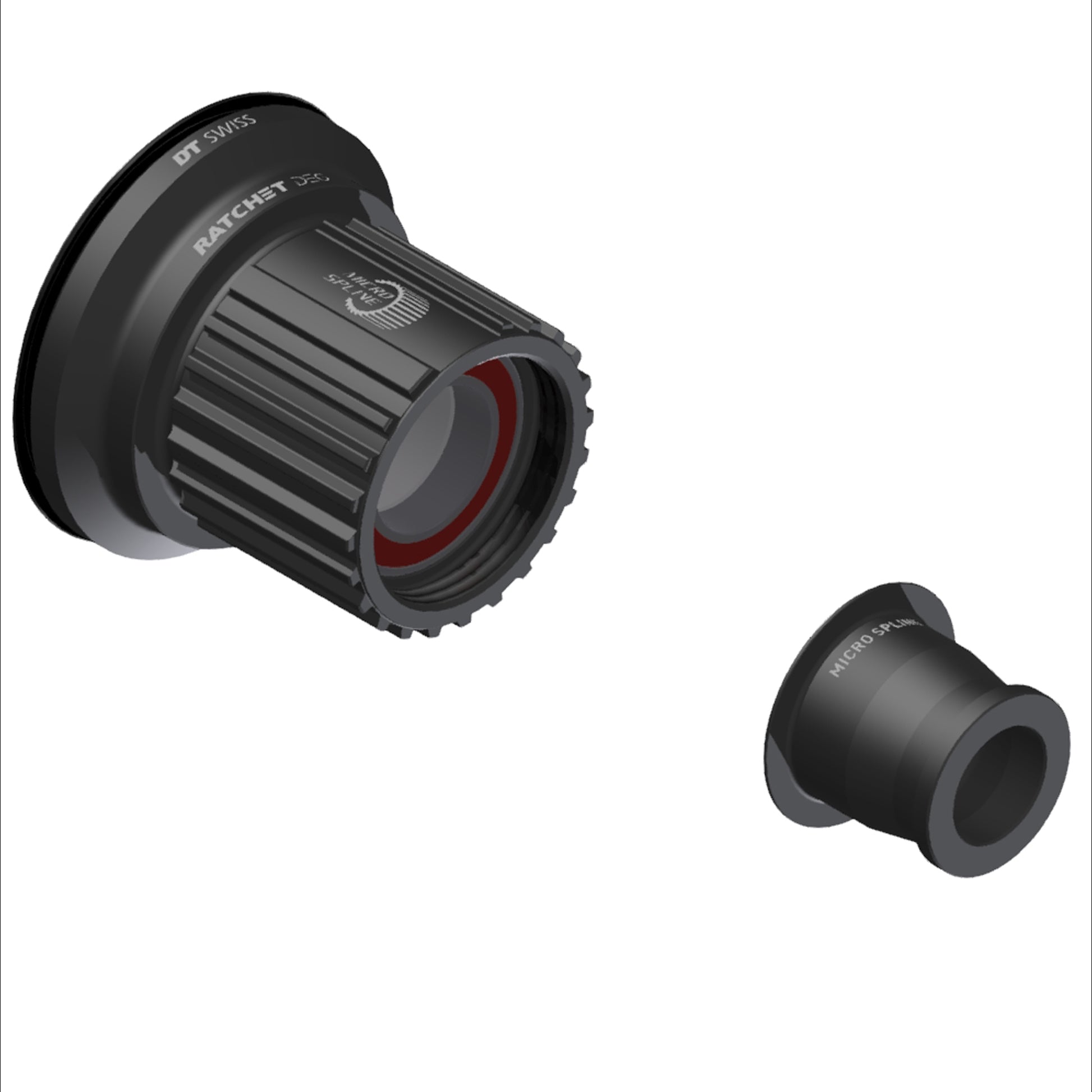 DT Swiss Ratchet DEG Freehub Body - Shimano Micro Spline Light Aluminum Ball Bearing w/ End Cap 12 x 148 mm-Goodwynn'sGoodwynn's