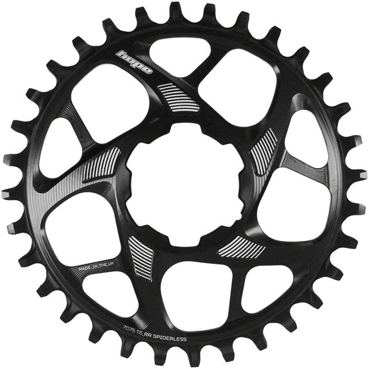 Hope Spiderless Retainer Chainring - 34t Hope Direct Mount R22 Black-Goodwynn's