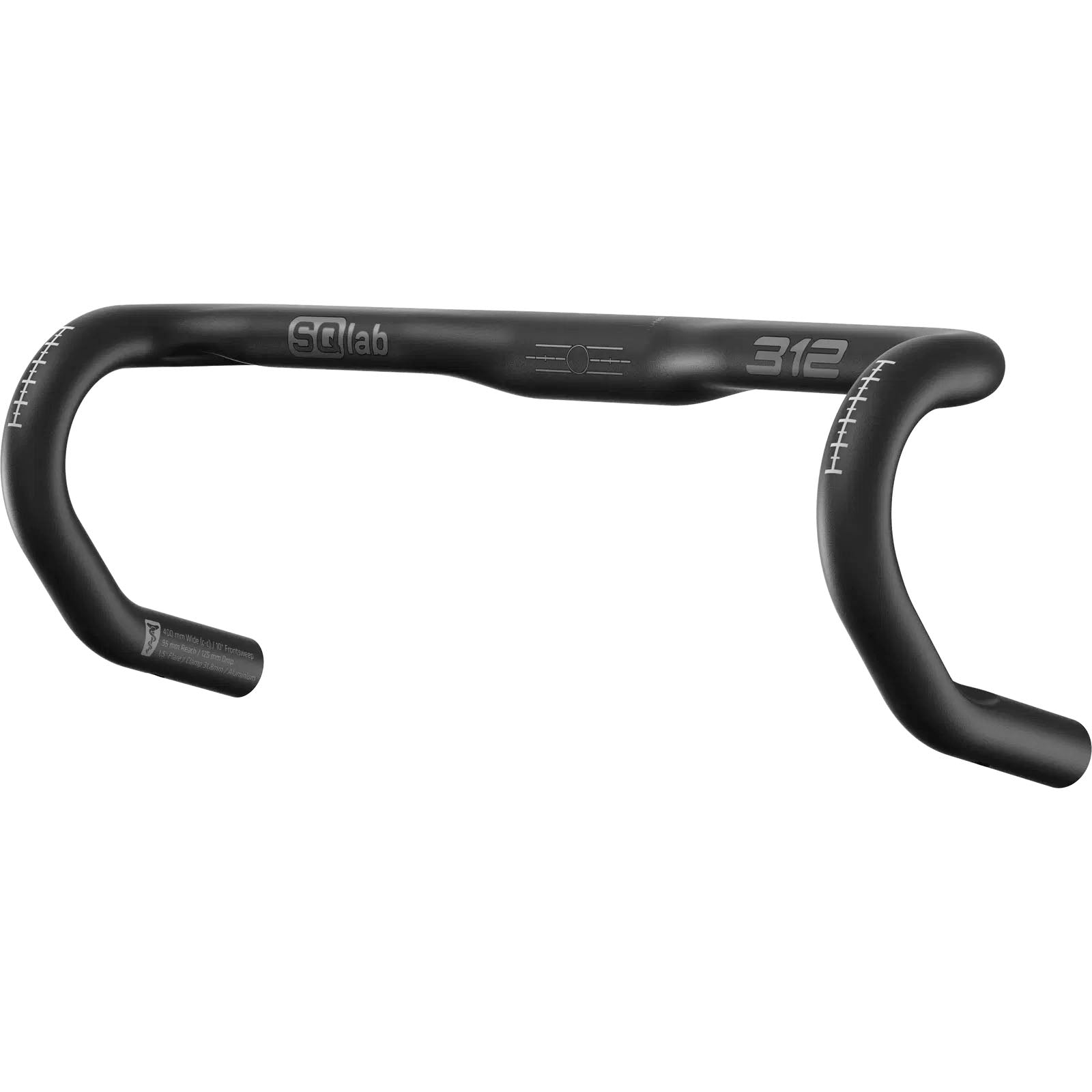 SQlab 312 Ergonomic Road Bar (31.8) 40cm Black-Goodwynn'sGoodwynn's