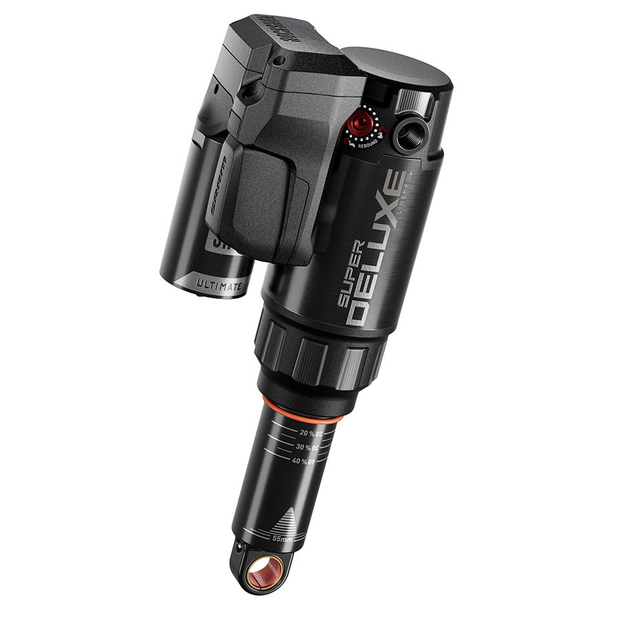RockShox Super Deluxe FLT Attendant D1 Rear shock 205x60 Shaft Eyelet: Trunnion Body Eyelet: No Bushing - 90 Deg Rotation Token Loc 5 Reb55/Comp34 Mid4-Lock6 Specialized Enduro 2020+-Goodwynn'sGoodwynn's