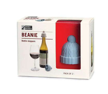 Monkey Business Design USA LLC - Winter Hat Bottle Stoppers | Beanie Pack Of 2