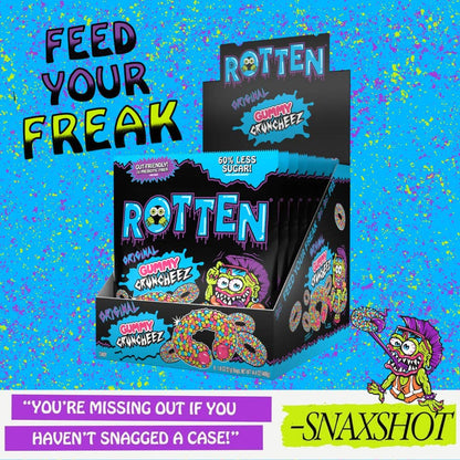 Rotten Candy - Original Cruncheez Gummy Candy: GF, Prebiotics, Low Sugar