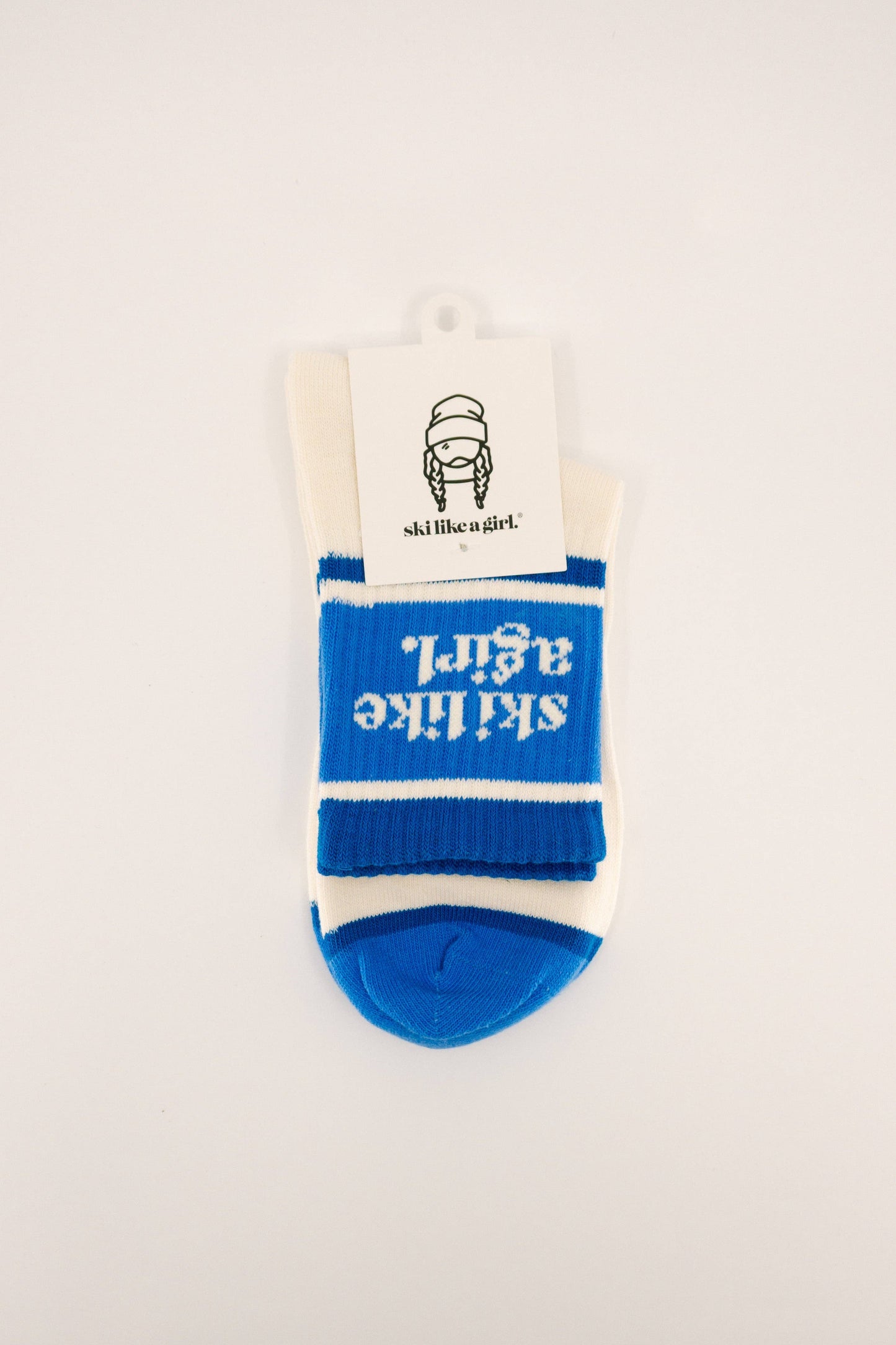 Ski Like a Girl - Ski Like a Girl Socks – Cobalt