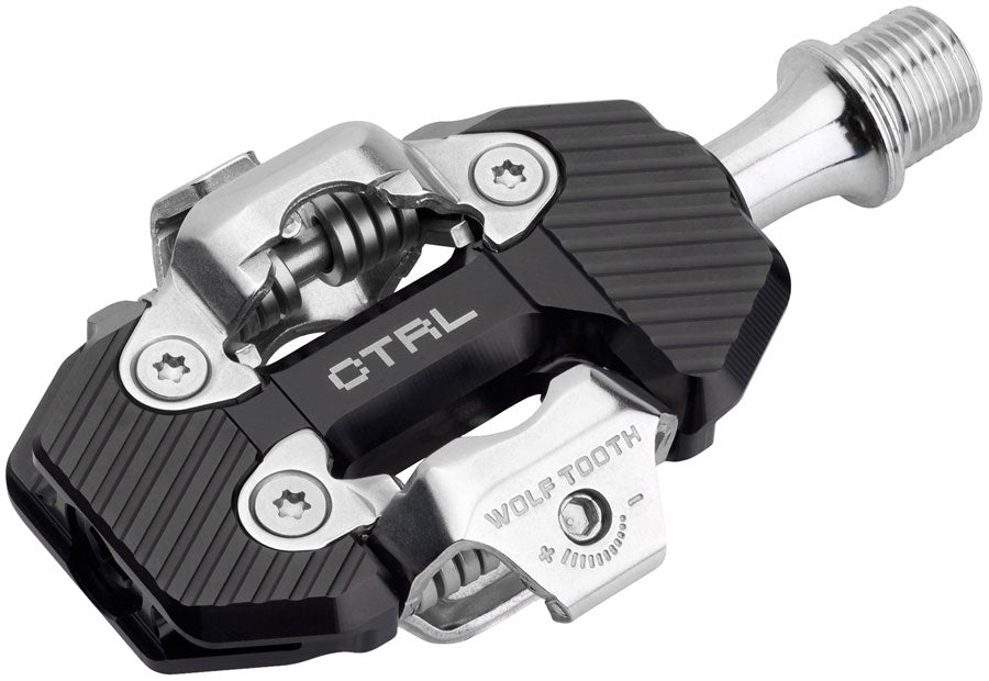 Wolf Tooth CTRL Trail Clipless Pedals - Dual Sided Clipless Alloy 9/16" BLK Pair Shimano SPD-Goodwynn'sGoodwynn's