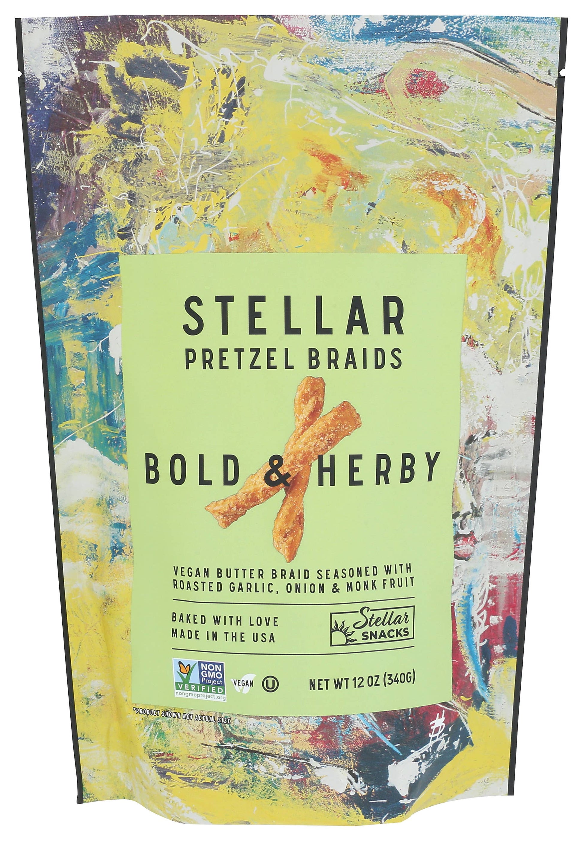 Stellar Snacks - Stellar Pretzel Braids -Bold & Herby - 12oz-Goodwynn'sGoodwynn's