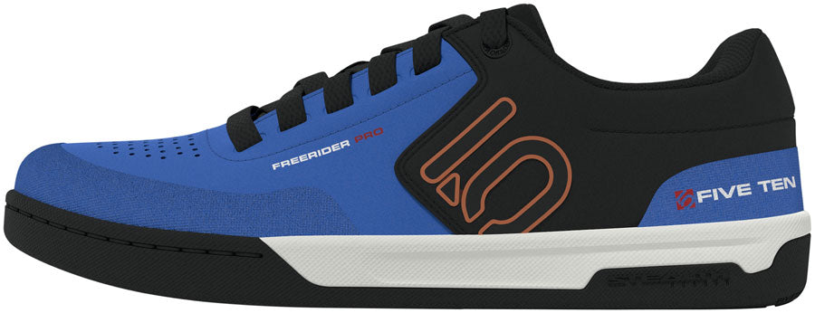 Five Ten Freerider Pro Flat Shoes - Men's Core Black/Pure Orange/Ray Blue 10-Goodwynn'sGoodwynn's
