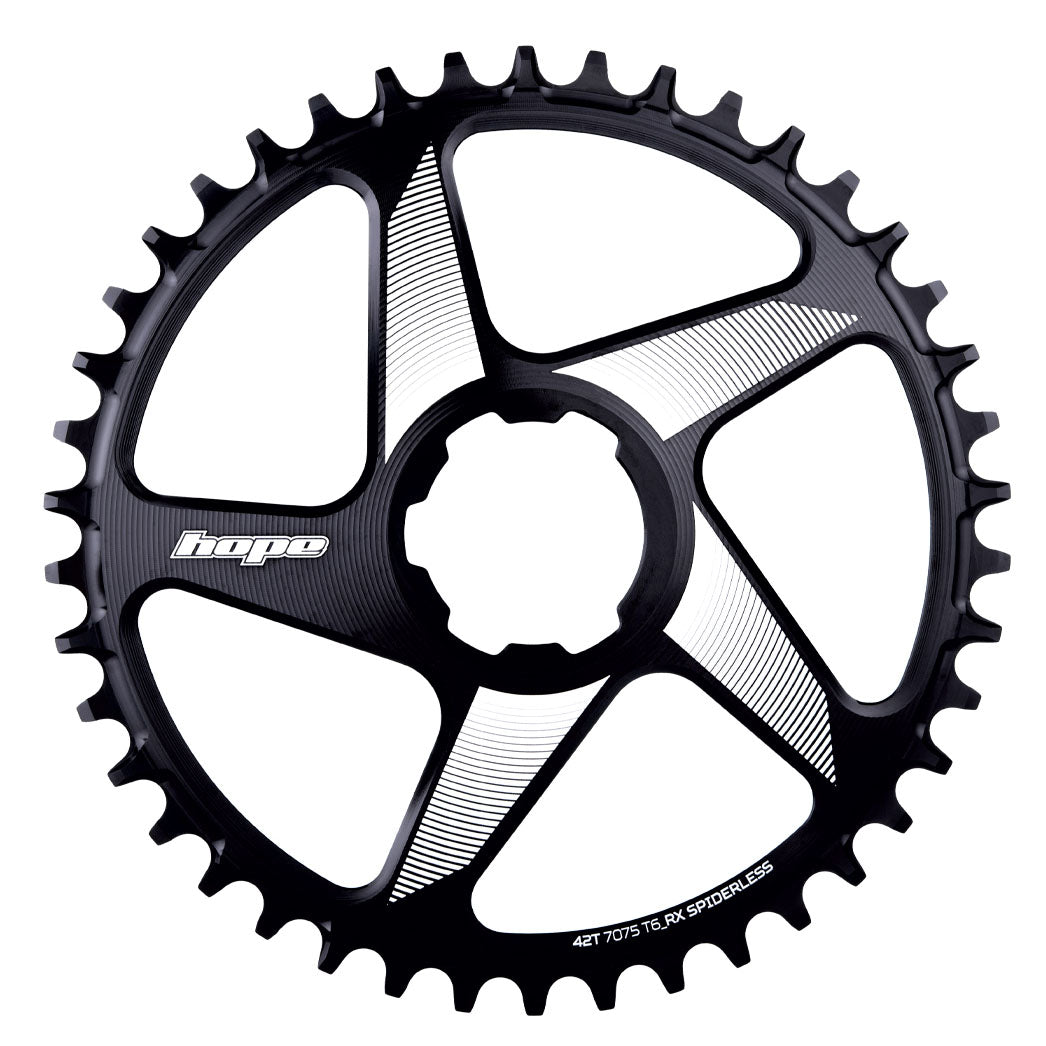 Hope RX V2 Spiderless Chainring 42T Black-Goodwynn'sGoodwynn's