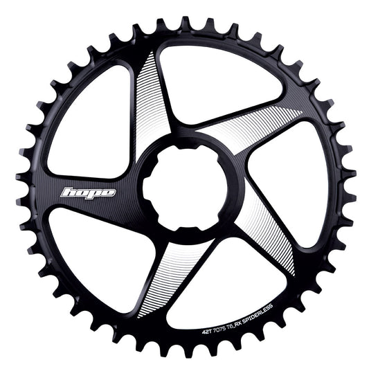 Hope RX V2 Spiderless Chainring 42T Black-Goodwynn's