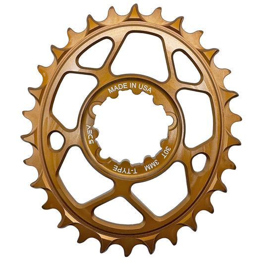 5Dev T-Type Oval 3-Bolt Chainring 3mm Offset 30T Kash-Goodwynn's