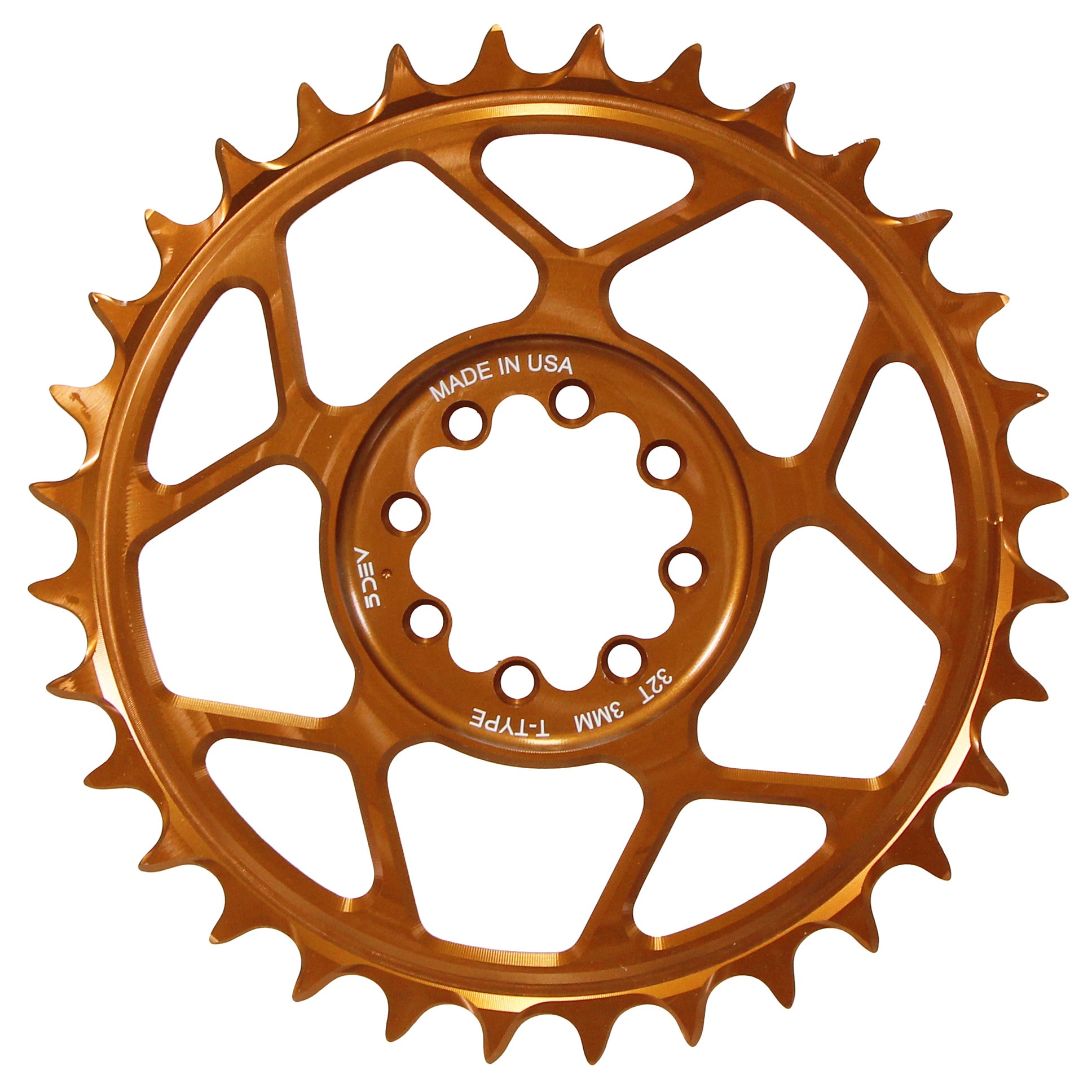 5Dev T-Type 8-Bolt Chainring 3mm Offset 30T - Kash-Goodwynn&#39;sGoodwynn&#39;s
