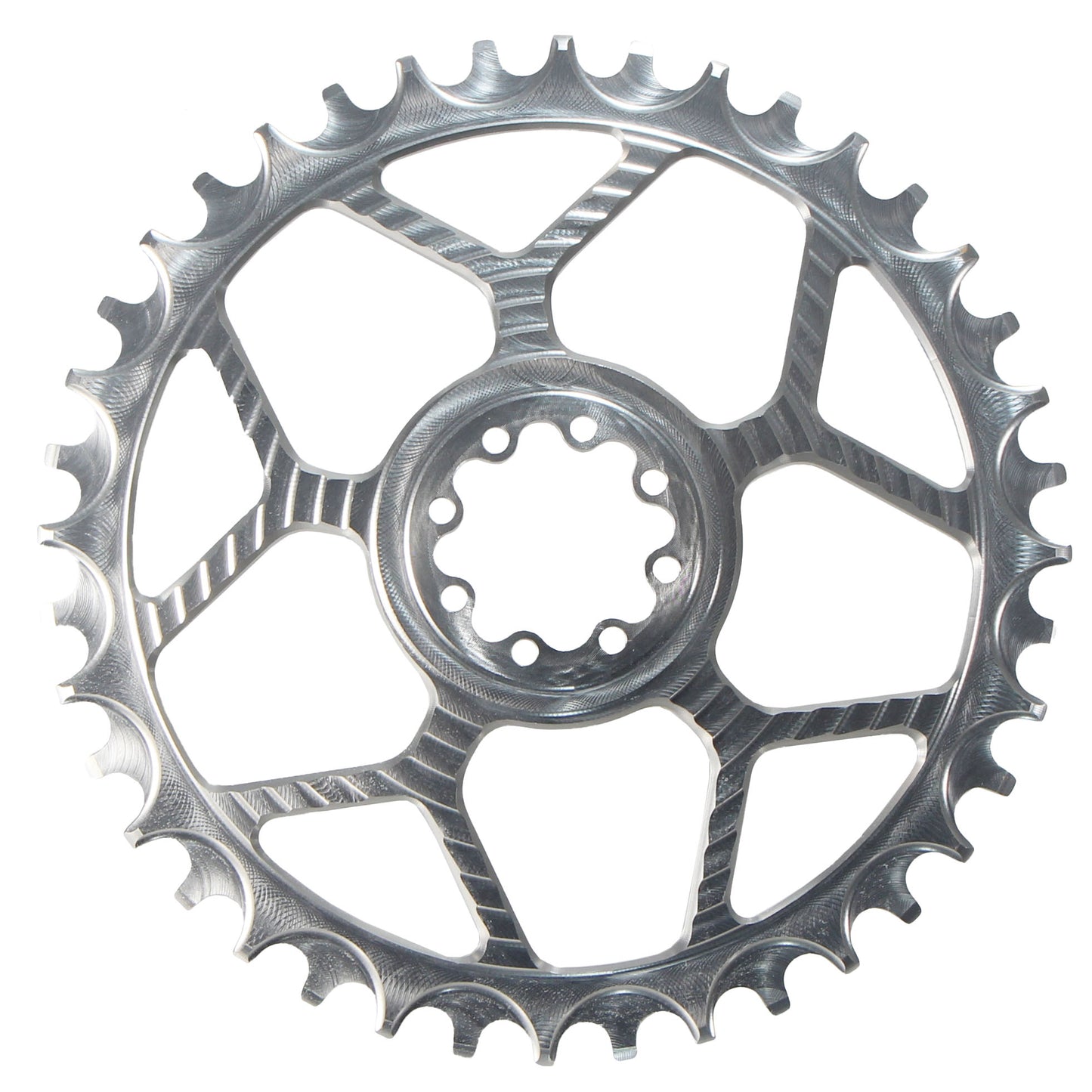 5Dev Aluminum Road Chainring 8-Bolt Sram 42T Raw
