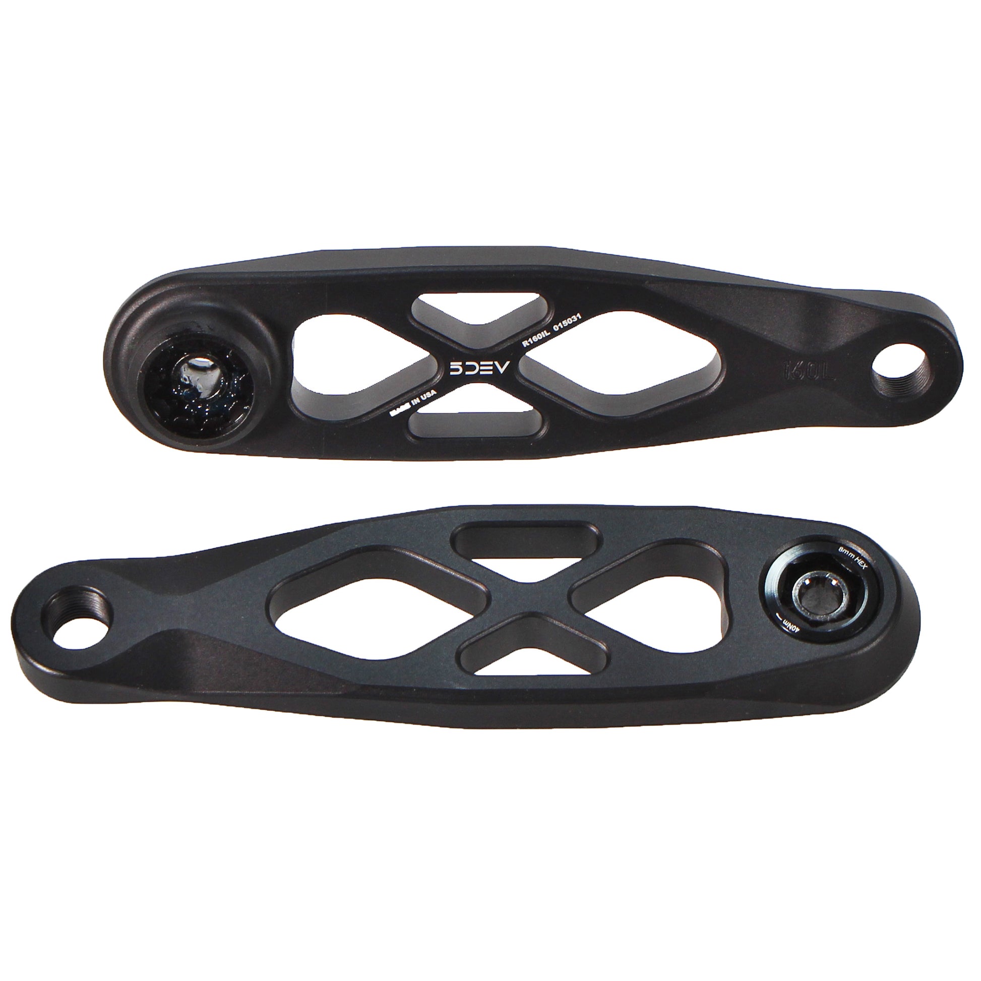 5Dev R-Spec eCranks ISIS Spline Drive 160mm  - Black-Goodwynn'sGoodwynn's
