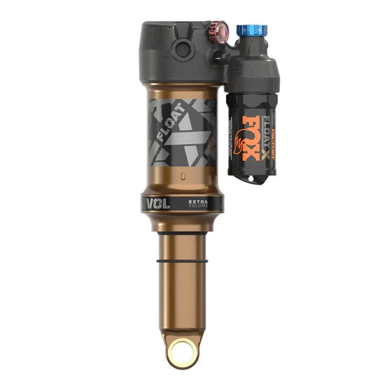FOX FLOAT X Factory Rear Shock - Trunnion Metric 185 x 55 mm 0.4 Spacer 2-Position Lever EVOL LV Kashima Coat-Goodwynn'sGoodwynn's