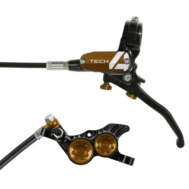 Hope Tech 4 V4 Disc Brake Right/Rear 74mm Black/Bronze-Goodwynn'sGoodwynn's