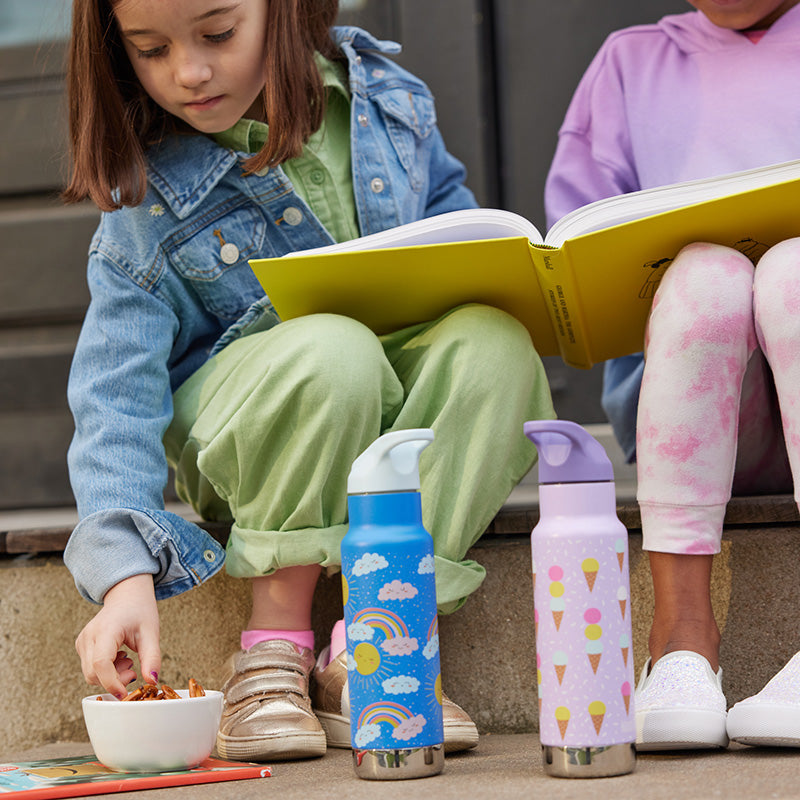 12 oz Classic Kid's Insulated Water Bottle with Flip Seal Sport Cap and Straw-Goodwynn'sGoodwynn's