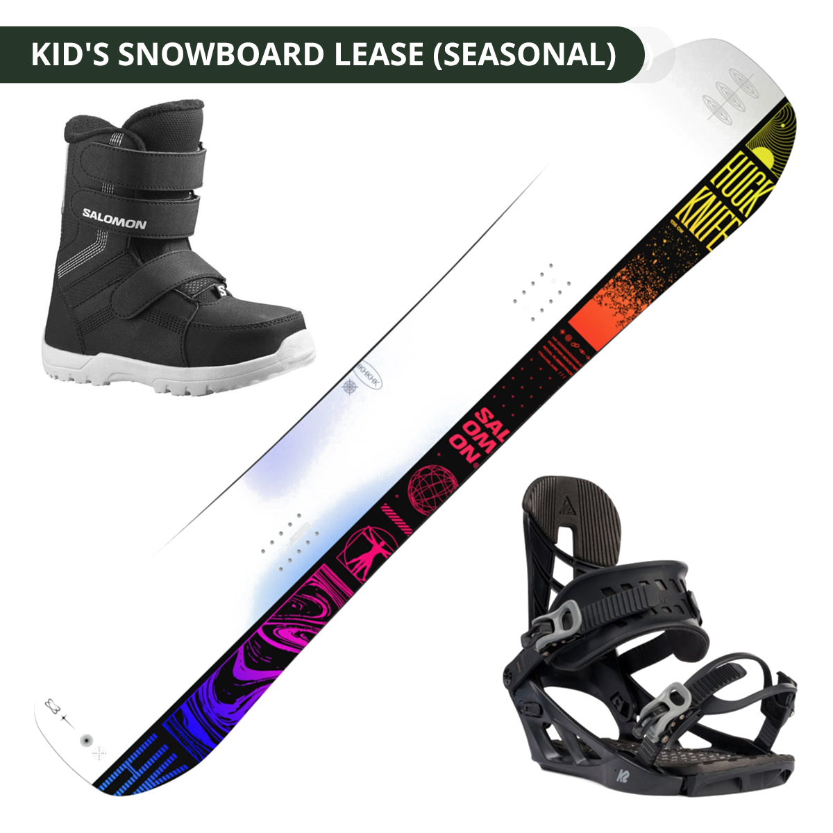 Seasonal Kid's Snowboard Lease