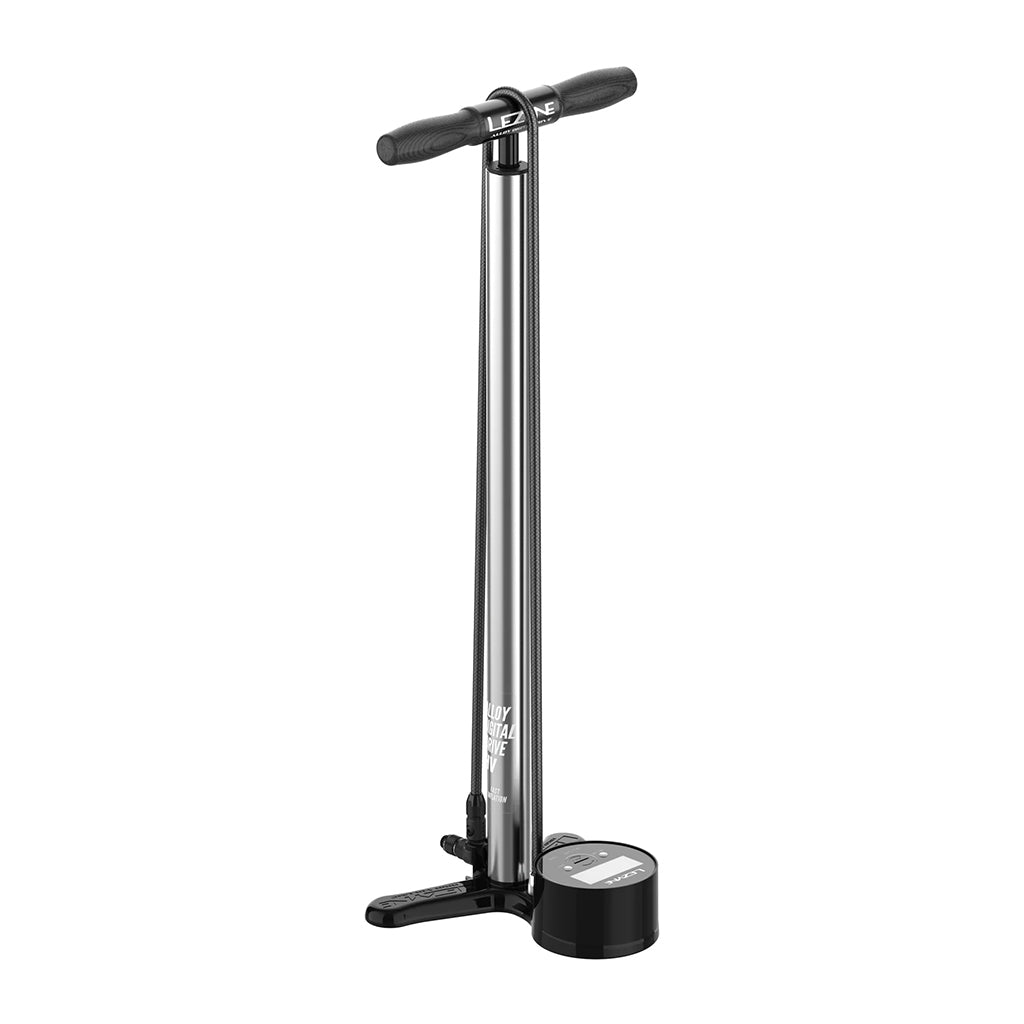 Lezyne Alloy HV Digital Drive 3.5  Pump Gloss Silver-Goodwynn'sGoodwynn's