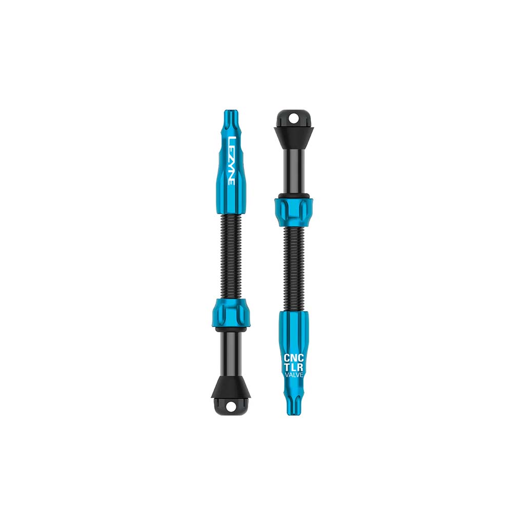 Lezyne CNC TLR Tubeless Valve Pro 60mm Blue Pair-Goodwynn&#39;sGoodwynn&#39;s