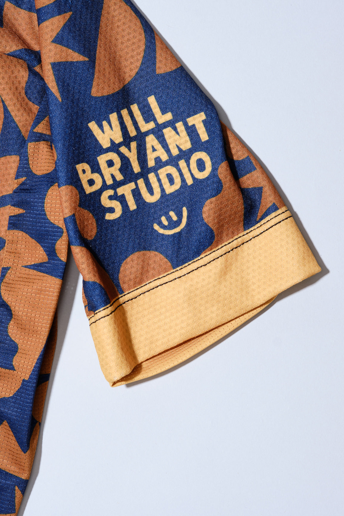 Men's Cactus Camo Blue and Gold Cycling Jersey-Goodwynn&#39;sGoodwynn&#39;s