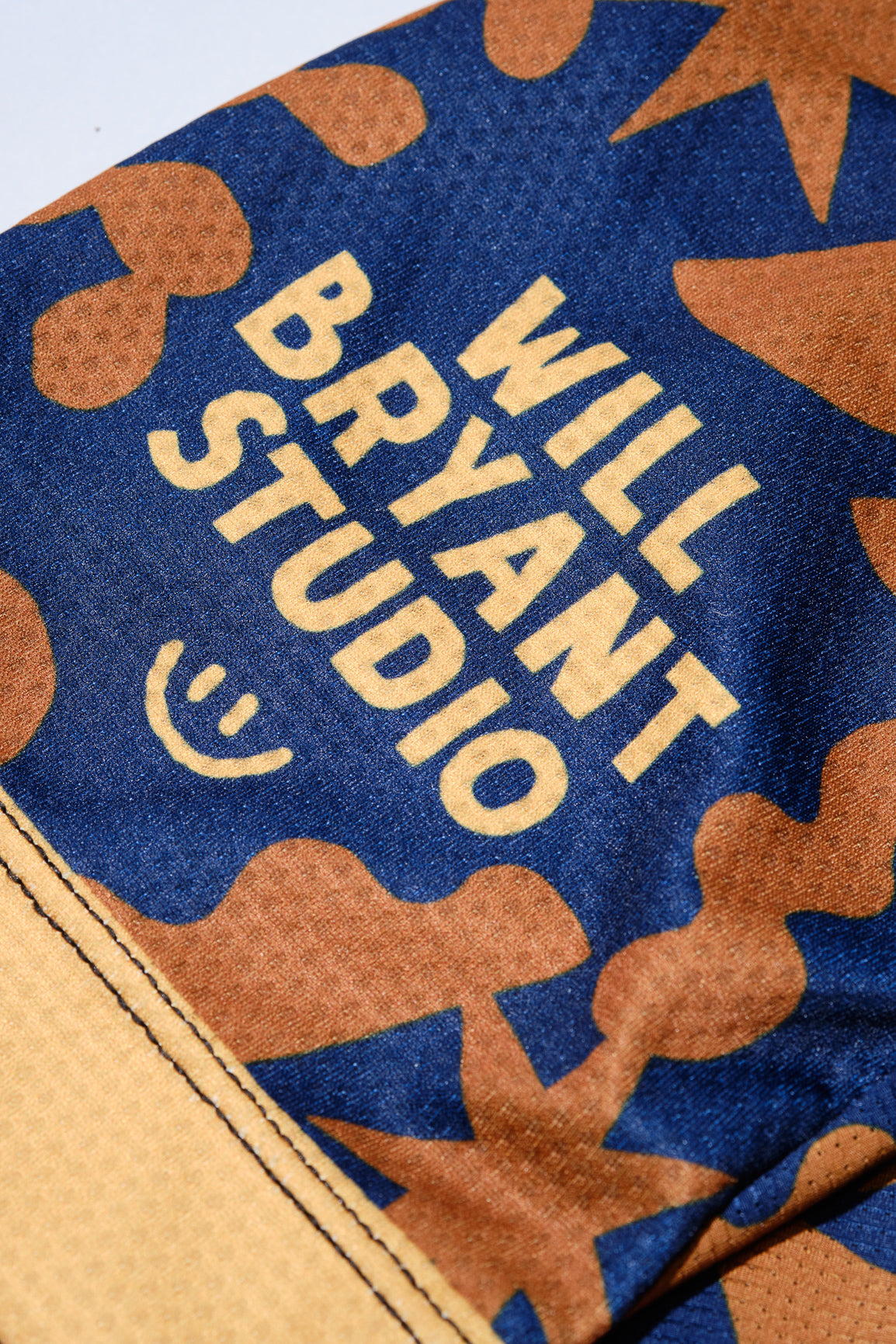 Men's Cactus Camo Blue and Gold Cycling Jersey-Goodwynn&#39;sGoodwynn&#39;s