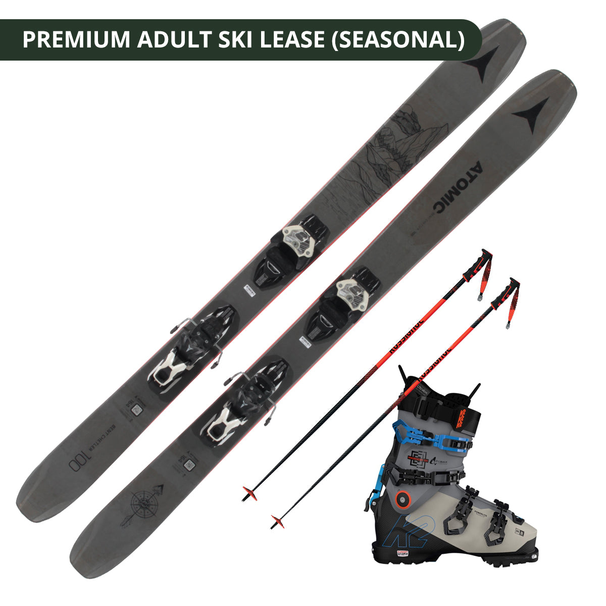 Seasonal Premium Adult Ski Lease