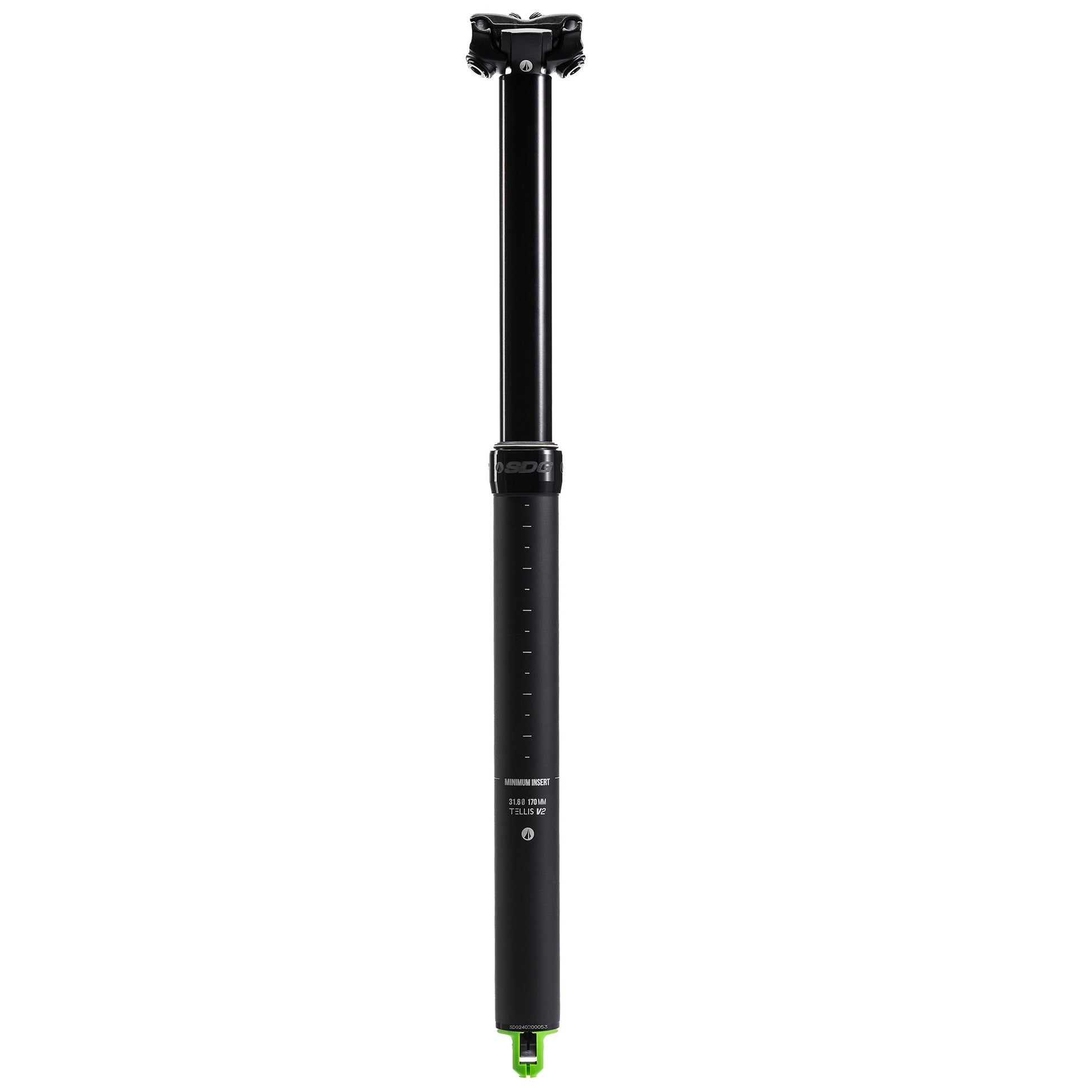 SDG Tellis V2 Dropper Seatpost (230mm) 31.6mm Black-Goodwynn'sGoodwynn's