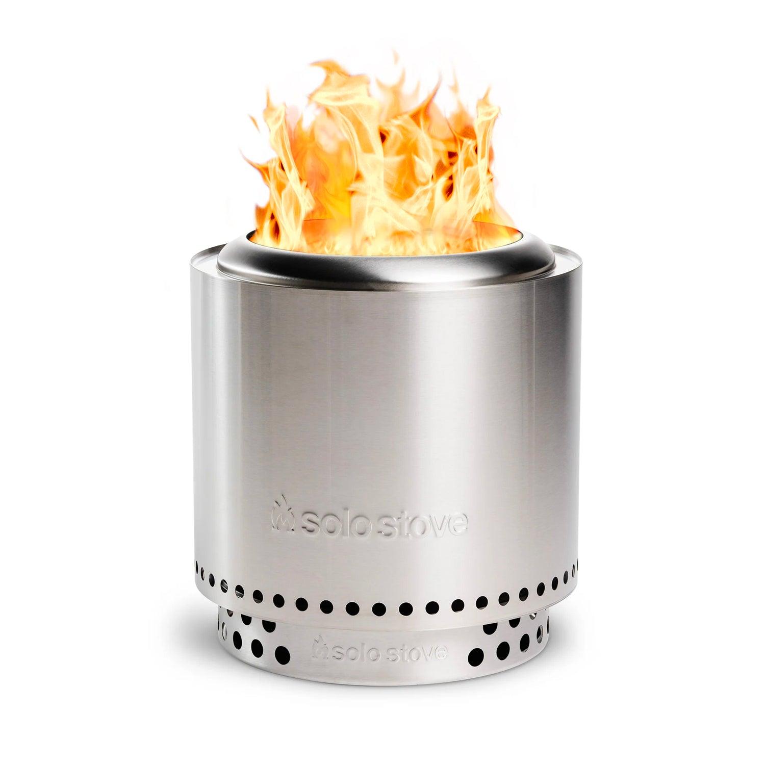Solo Stove Bundle - Ranger/Bonfire/Yukon/Canyon 2.0 with Stand, Smokeless Fire Pit | Wood Burning Fireplaces with Removable Ash Pan, Portable Outdoor Firepit - Ideal for Camping & Outdoor Spaces, Stainless Steel-Goodwynn'sGoodwynn's