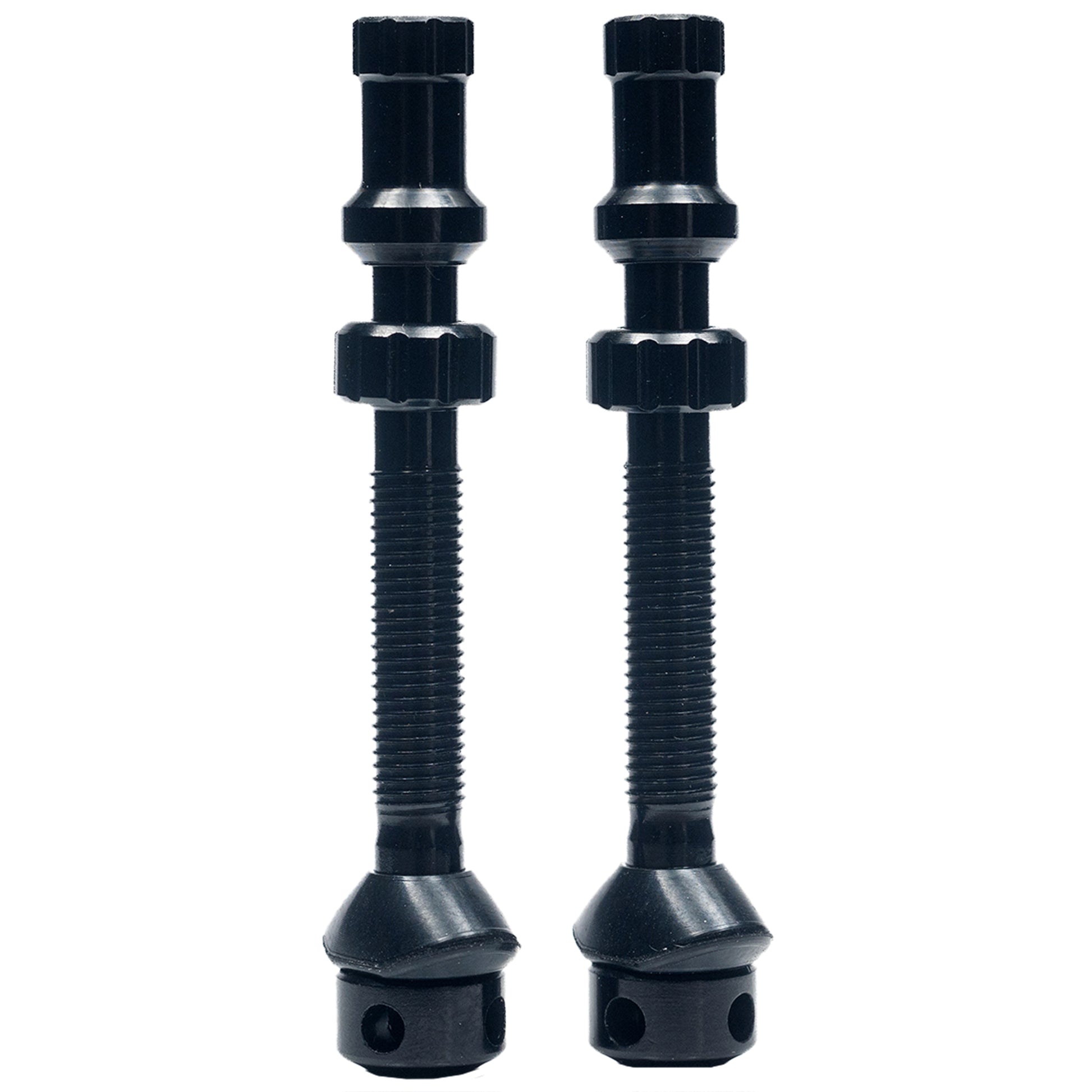 Stans Tubeless Universal+ Valve Stems - Alloy Medium Black Pair-Goodwynn'sGoodwynn's