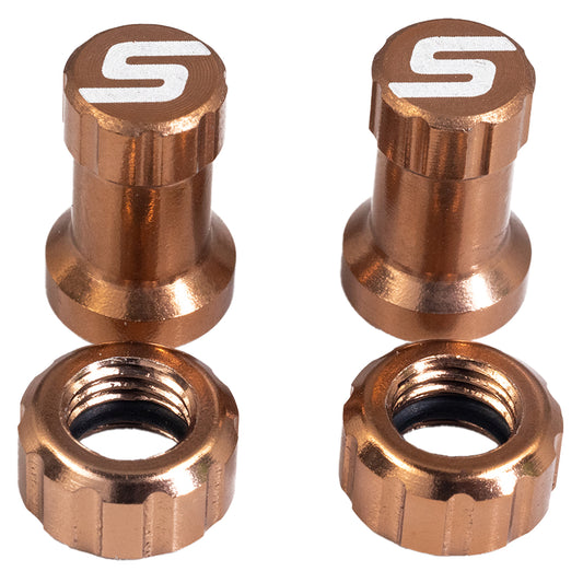 Stans Tubeless Valve Stem Cap Color Kit - Copper Pair-Goodwynn's