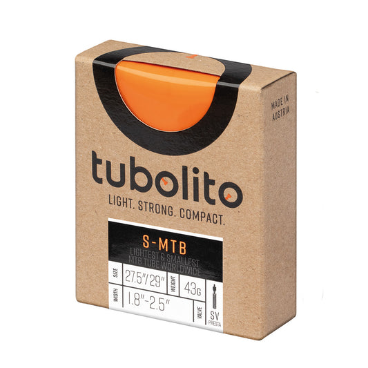 Tubolito S-Tubo MTB Tube - 27.5/29 x 1.8-2.5" 42mm Presta Valve Orange-Goodwynn's