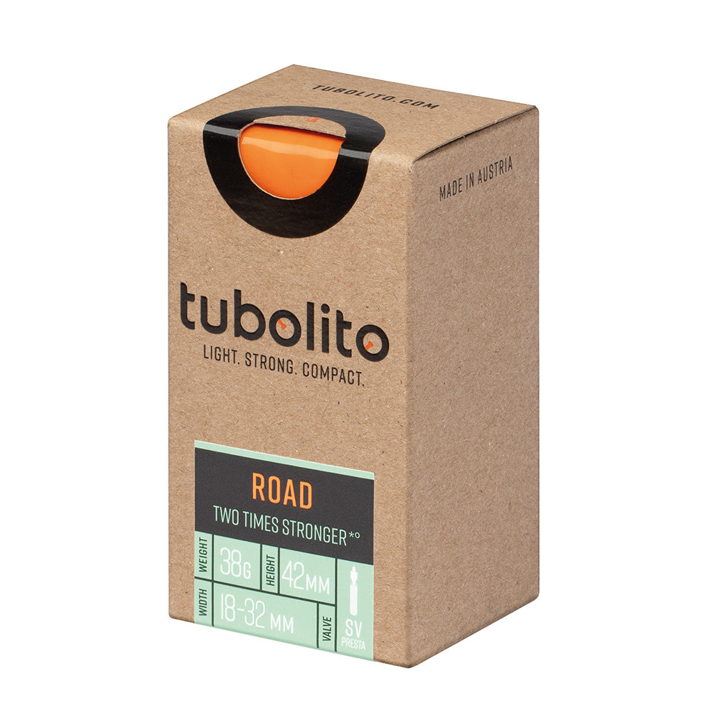 Tubolito Tubo Road Tube - 700 x 18-32mm 42mm Presta Valve Orange-Goodwynn'sGoodwynn's