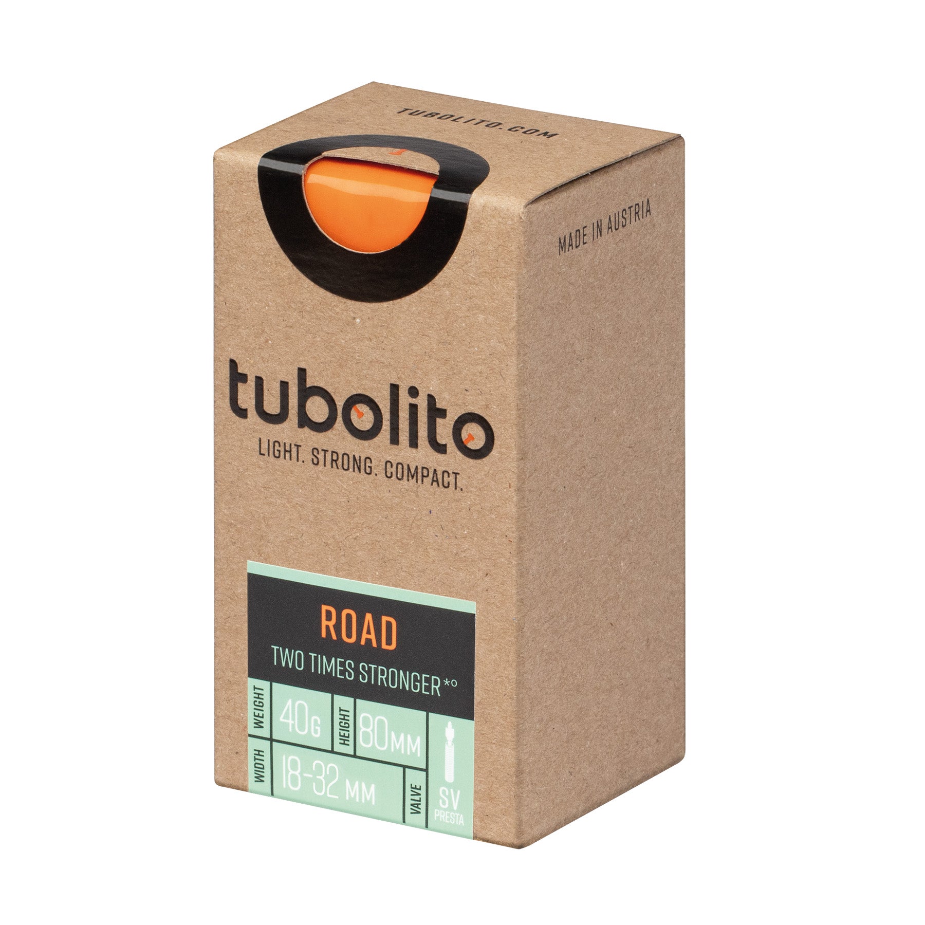 Tubolito Tubo Road Tube - 700 x 18-32mm 80mm Presta Valve Orange-Goodwynn'sGoodwynn's